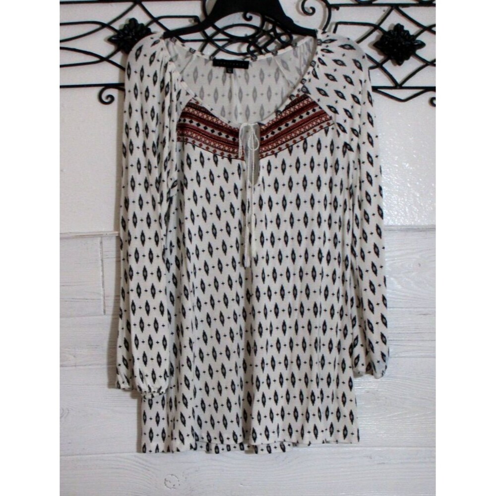 Sanctuary Knit Women's Top Size XL Multicolor Long Sleeve Round Neck